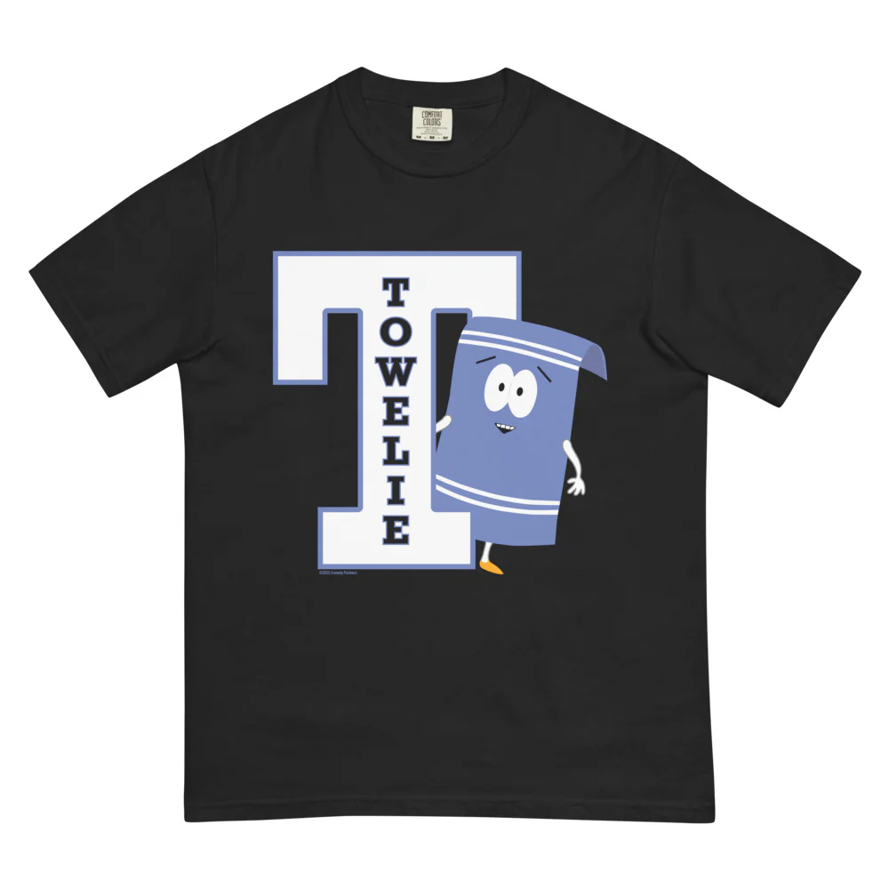 South Park Towelie Letter Comfort Colors T-Shirt
