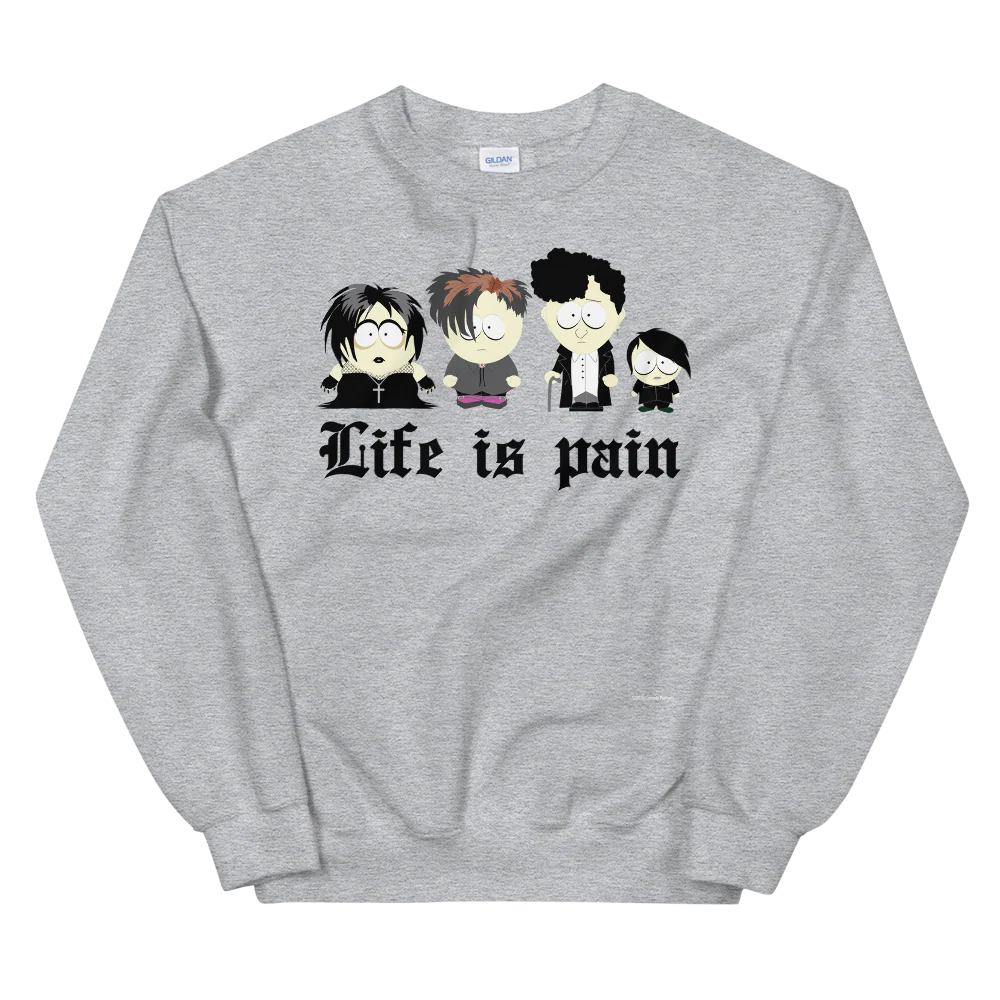 South Park Goth Kids Fleece Crewneck Sweatshirt