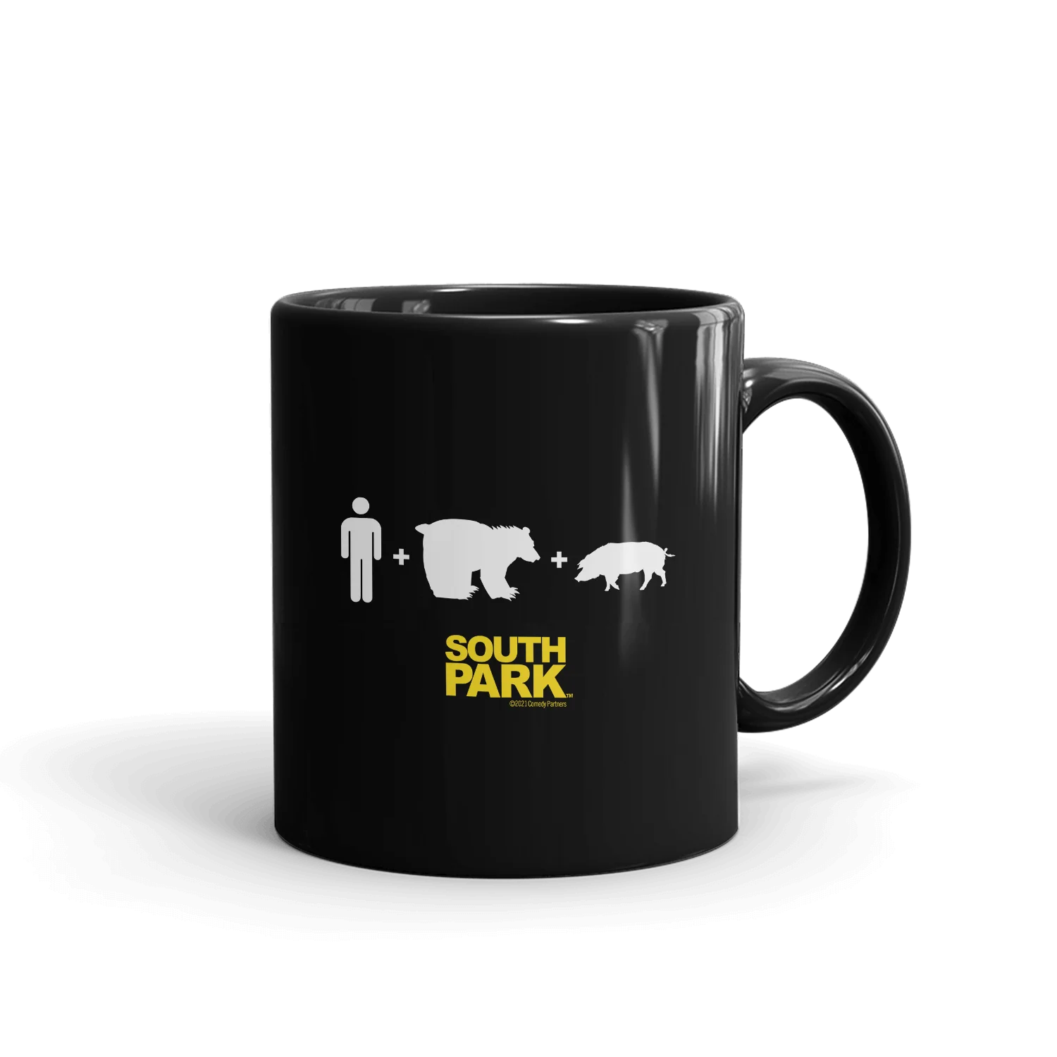 South Park ManBearPig Venn Diagram Black Mug