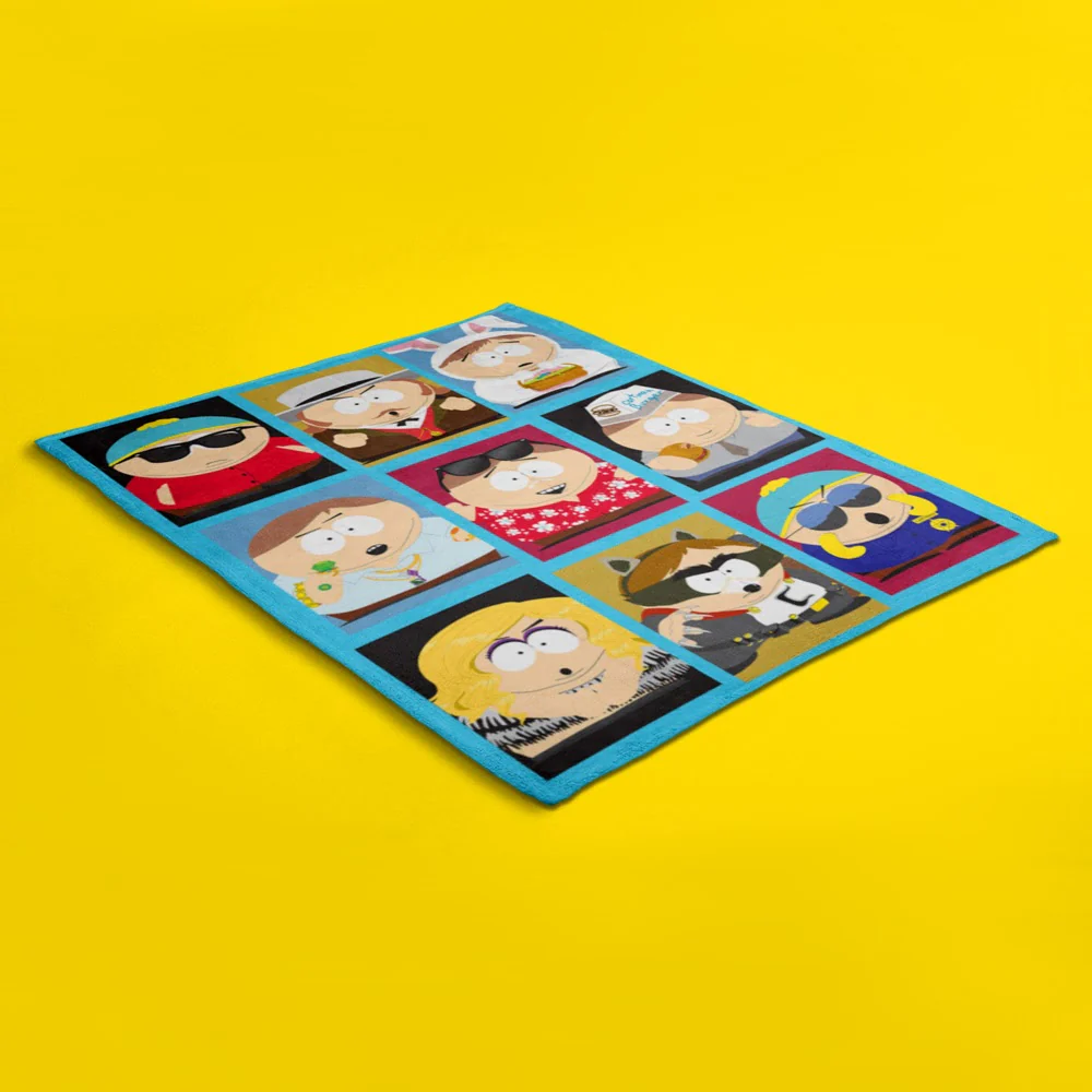 South Park Faces of Cartman Sherpa Blanket