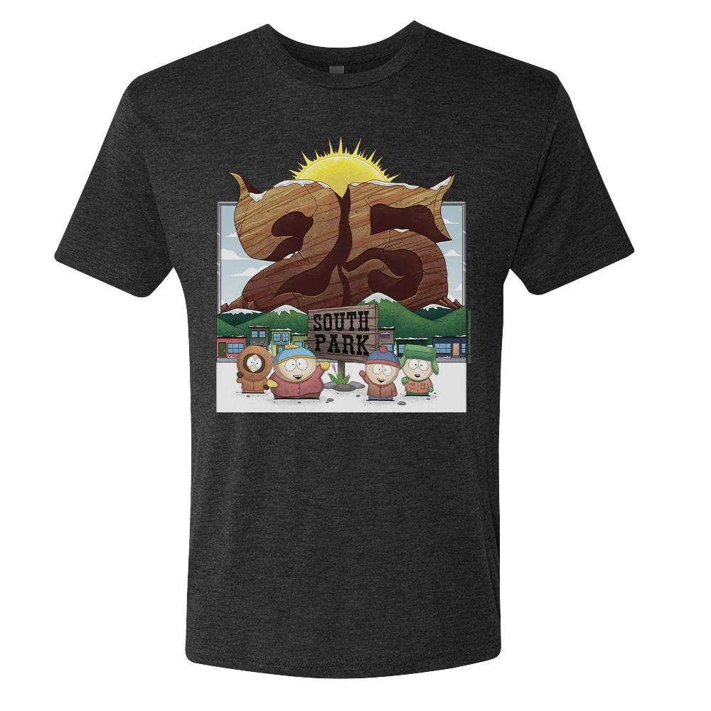 South Park Season 25 Logo Men's Tri-Blend T-Shirt