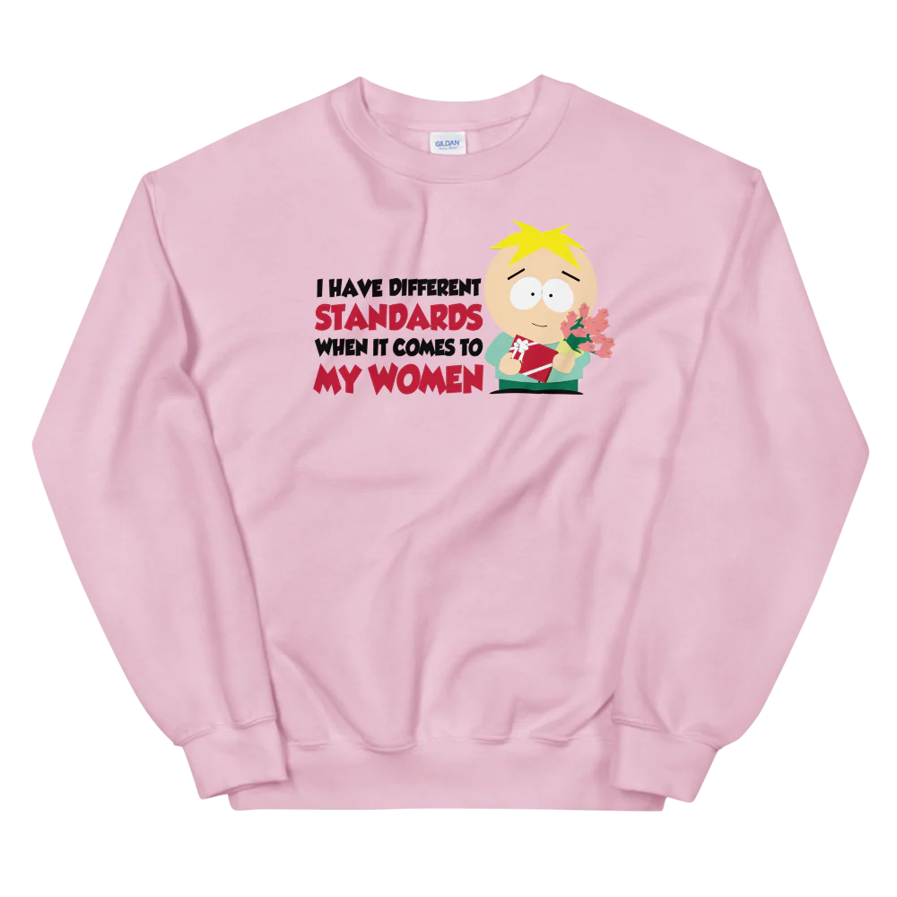 South Park Butters Different Standards Fleece Crewneck Sweatshirt