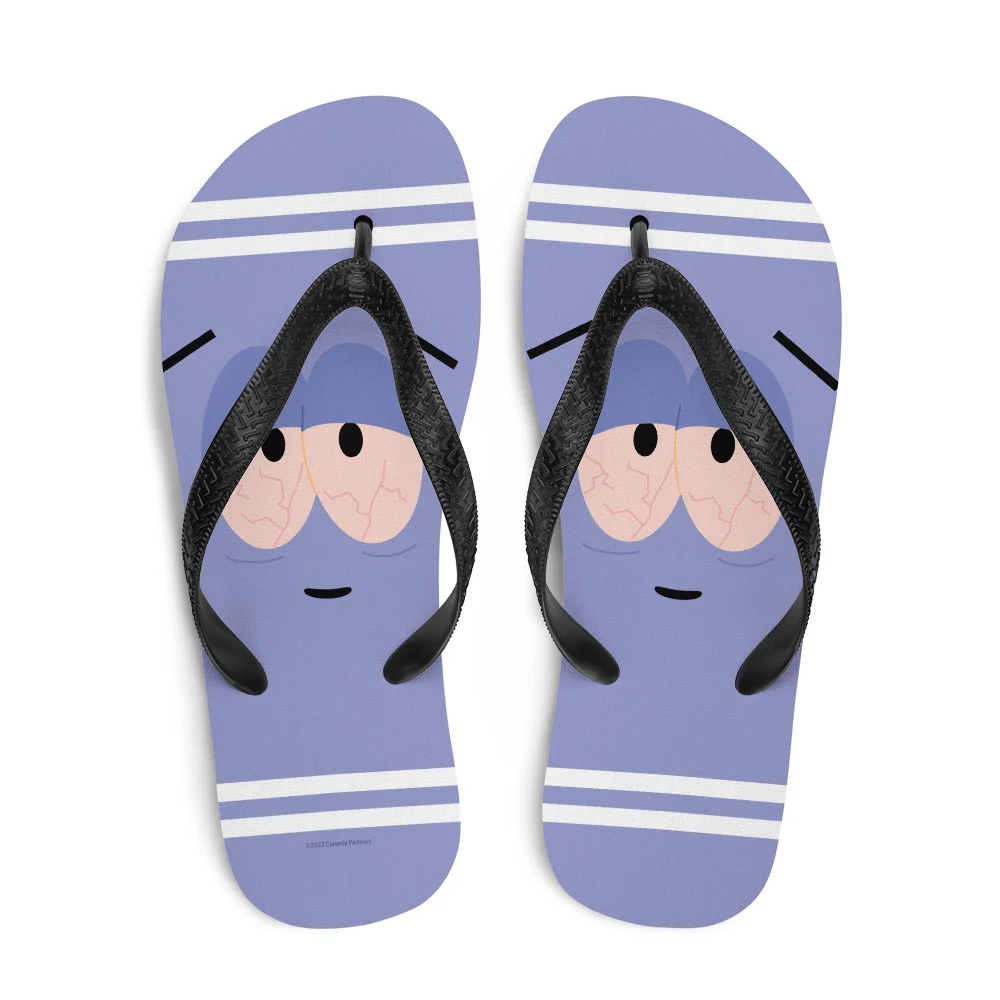 South Park Towelie Big Face Flip Flops
