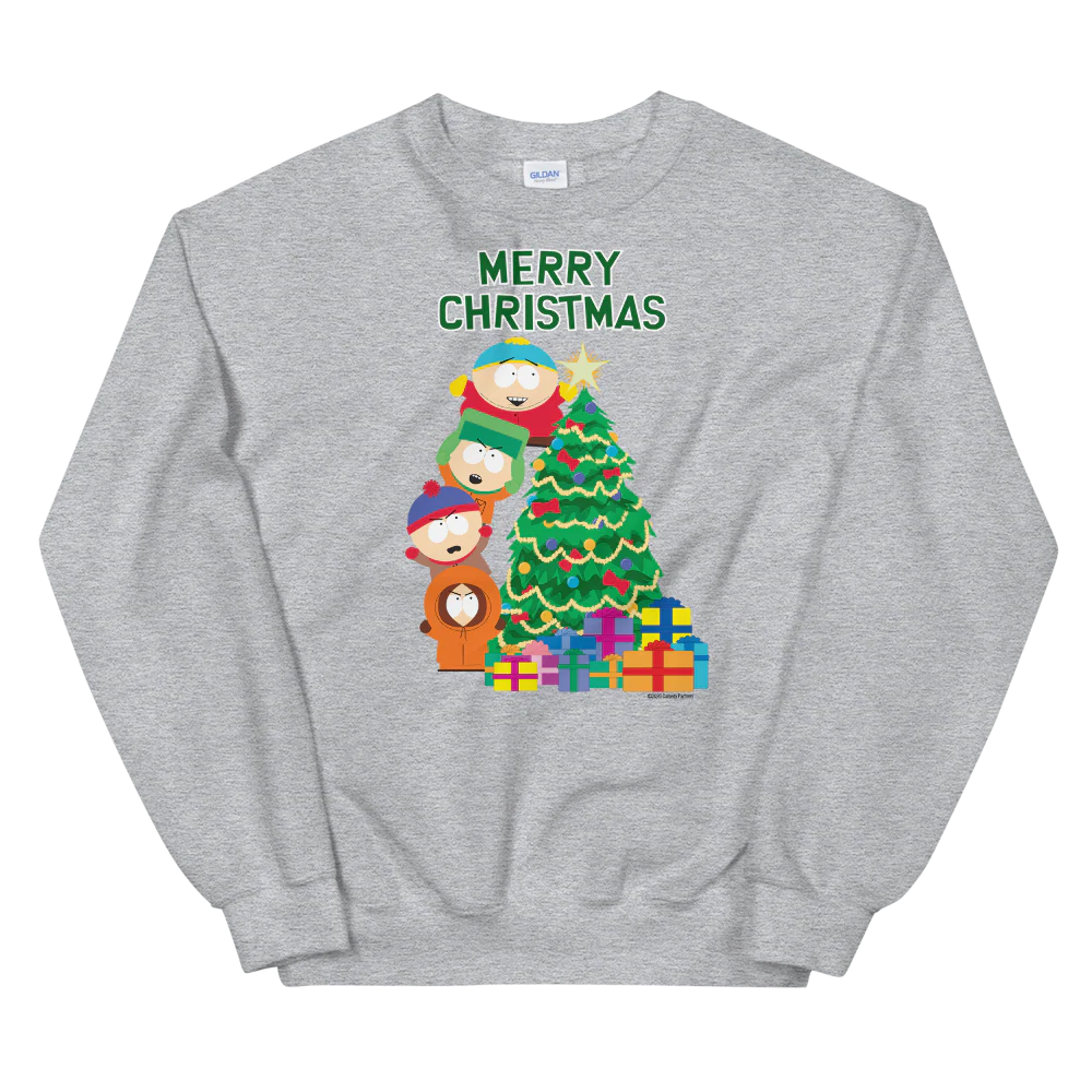 South Park Merry Christmas Holiday Fleece Crewneck Sweatshirt