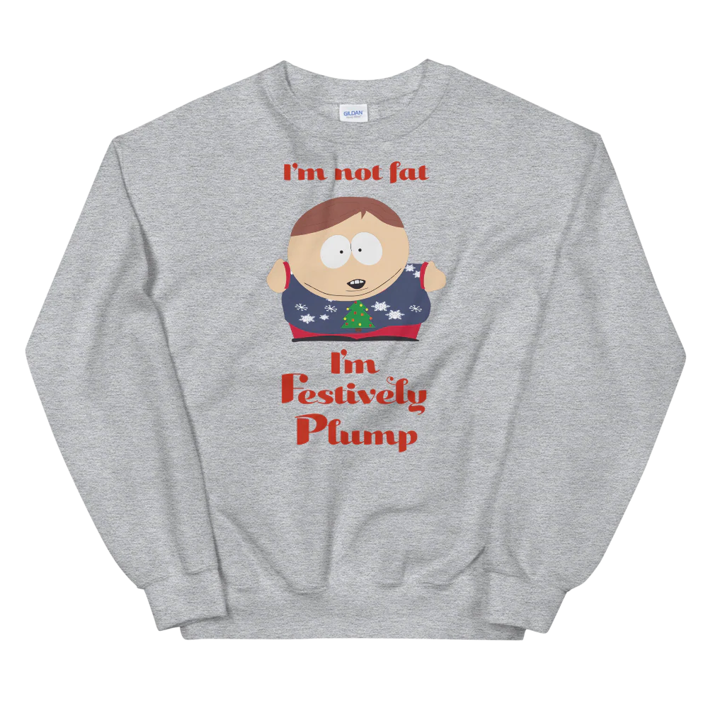 South Park Cartman Festively Plump Fleece Crewneck Sweatshirt