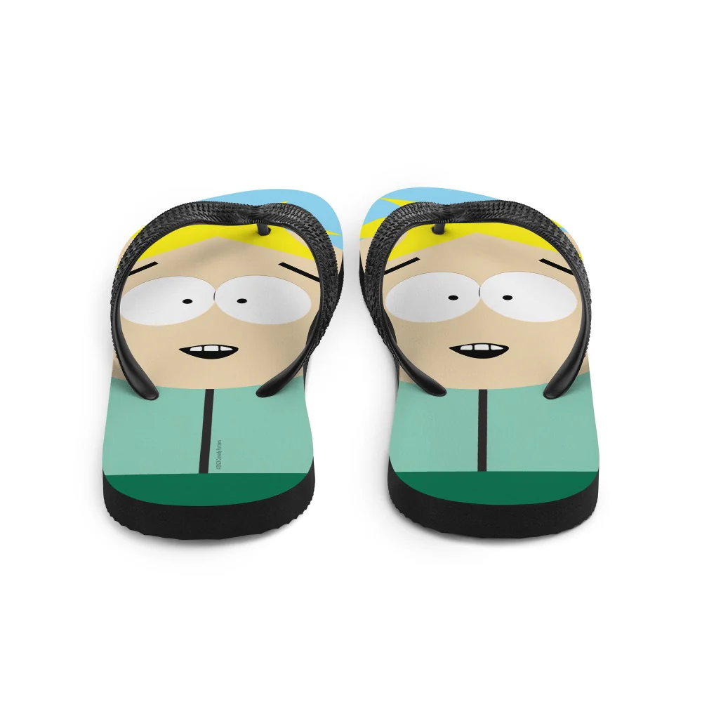 South Park Butters Big Face Flip Flops
