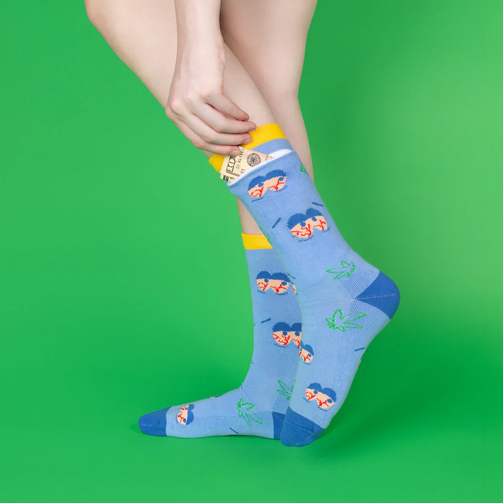South Park Towelie Stoned Eyes Socks with Pocket