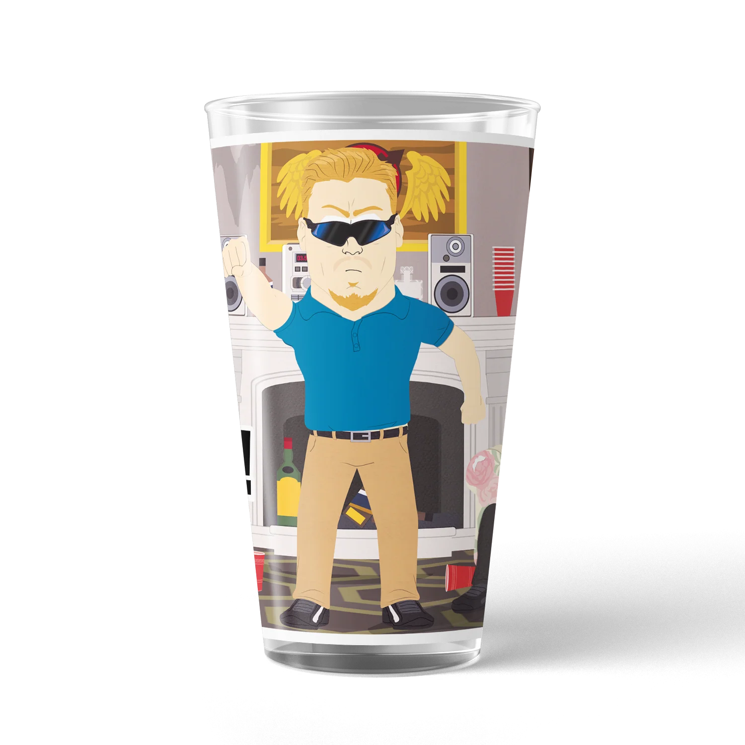 South Park PC Principal Check Your Privilege! 17 oz Pint Glass
