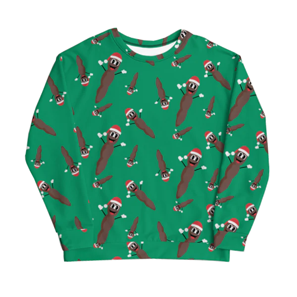 South Park Mr. Hankey All-Over Print Pattern Neck Sweatshirt