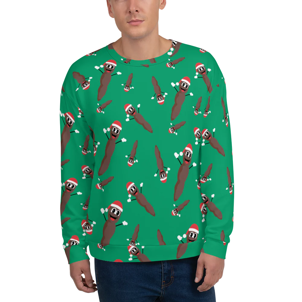 South Park Mr. Hankey All-Over Print Pattern Neck Sweatshirt