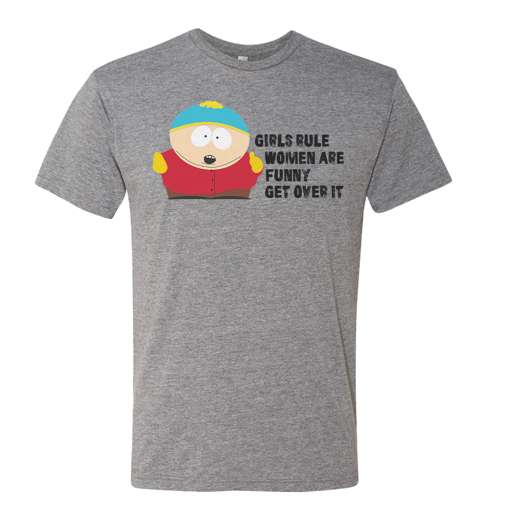 South Park Cartman Girls Rule Tri-Blend Short Sleeve T-Shirt
