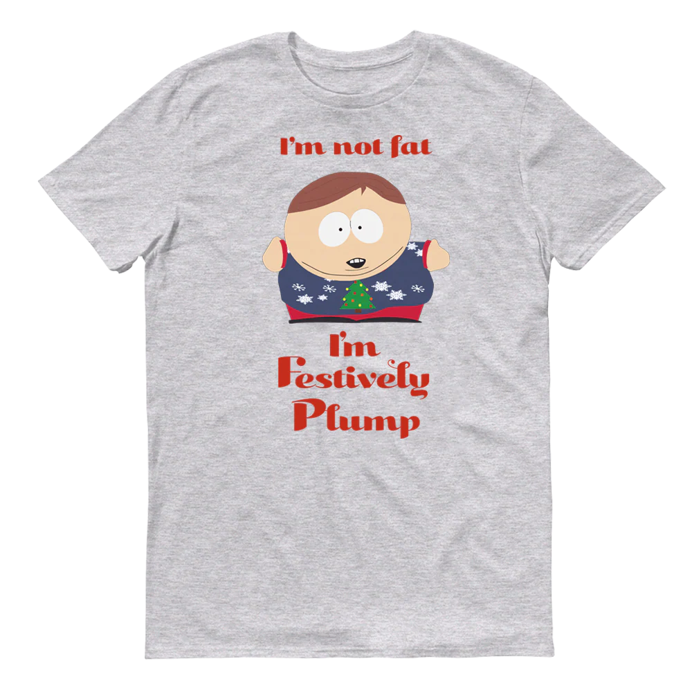 South Park Cartman Festively Plump Adult Short Sleeve T-Shirt