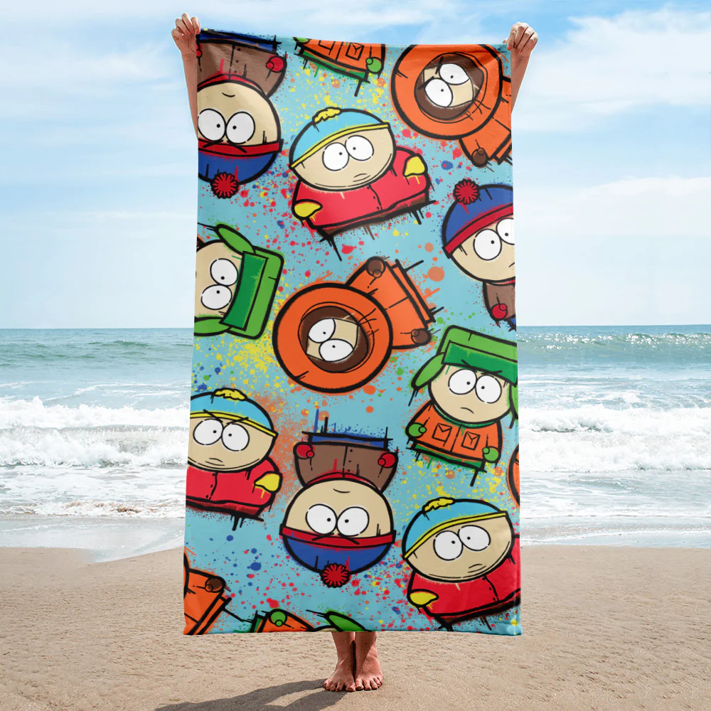 South Park Graffiti Boys Beach Towel