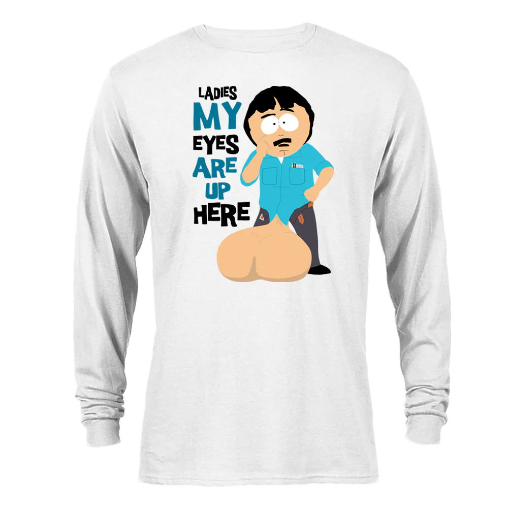 South Park Randy Eyes Up Here Adult Long Sleeve T-Shirt