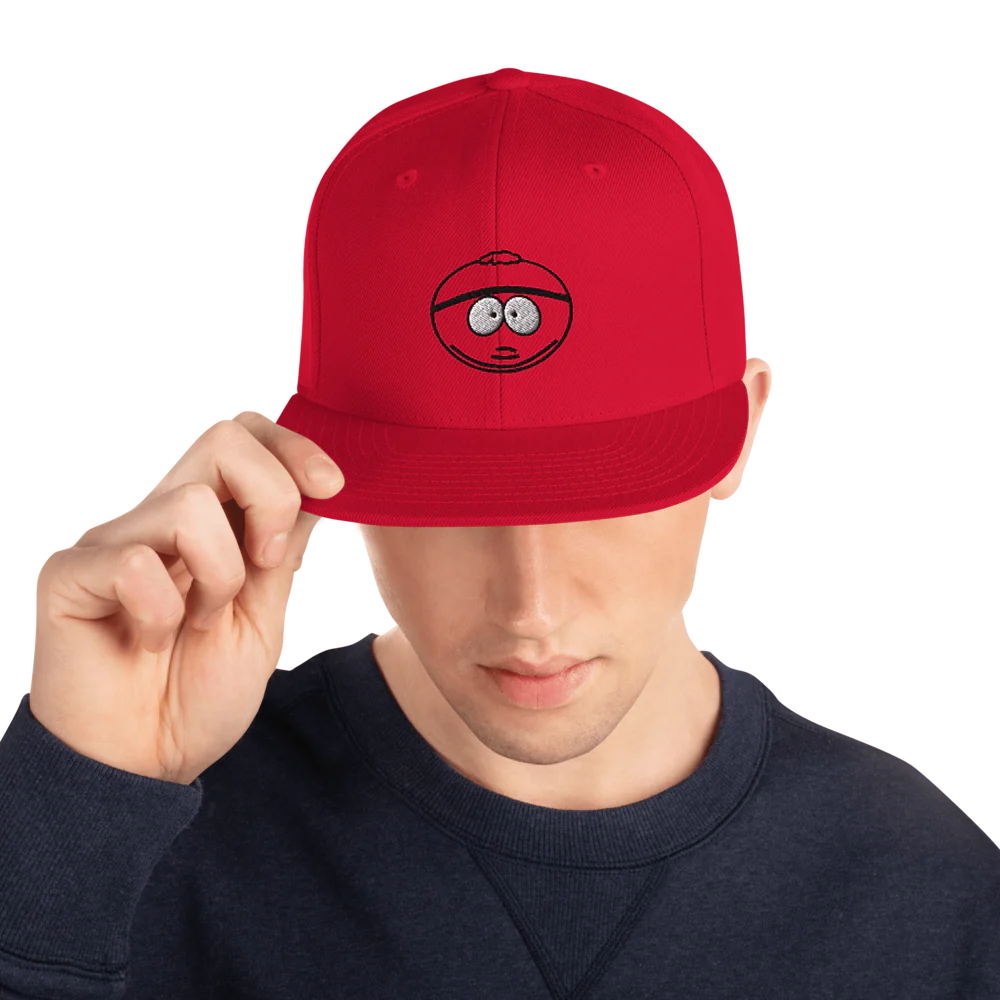 South Park Cartman Embroidered Flat Bill Hat