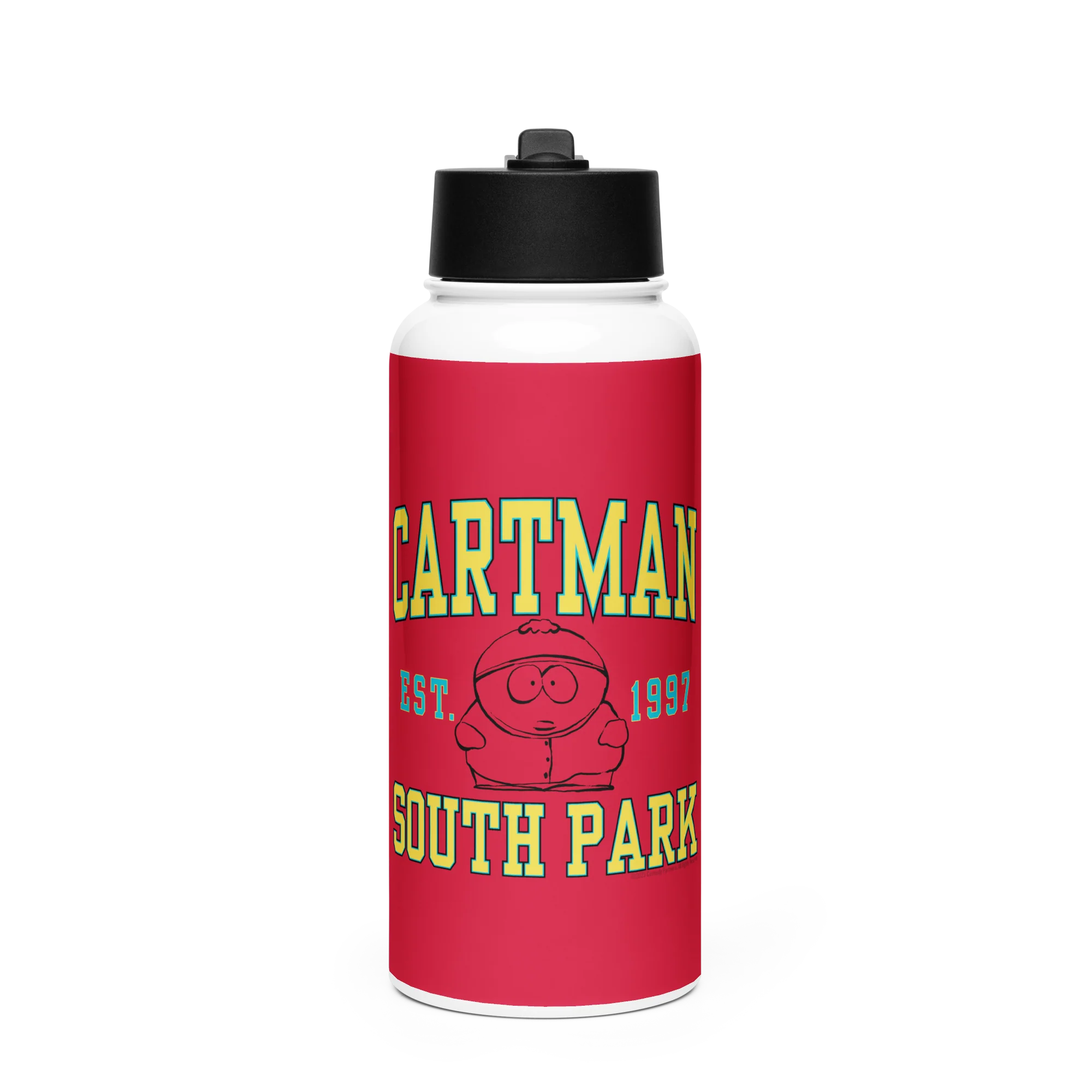 South Park Cartman Stainless Steel Water Bottle with a Straw Lid